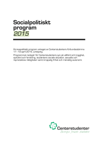 Socialpolitiskt program