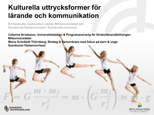 Kulturella uttrycksformer för lärande och kommunikation