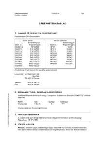 säkerhetsdatablad