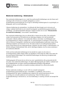 Stödmaterial medicinsk bedömning