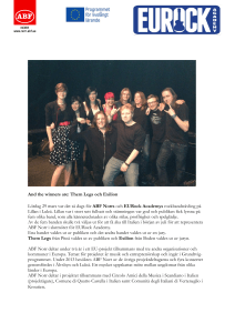 And the winners are: Them Legs och Exilion Lördag 29 mars