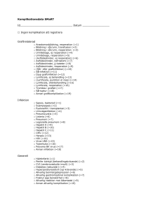 Komplikationsdata SMaRT