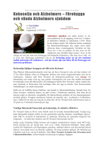 Kokosolja och Alzheimers