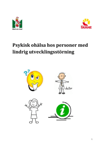 Psykisk ohälsa hos personer med lindrig