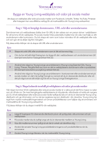Bygga en Young Living-webbplats och sidor på sociala medier Steg 1
