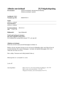 Allmän omvårdnad 25,5 högskolepoäng