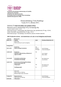 Seminarium patofysiologi/farmakologi