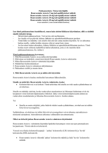 Pakkausseloste: Tietoa käyttäjälle Rosuvastatin Actavis 5 mg