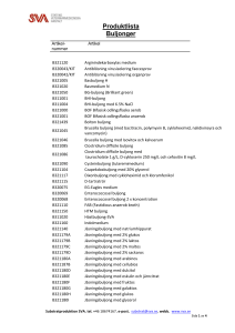 Produktlista Buljonger