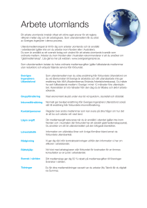 Arbete utomlands - Sveriges ingenjörer