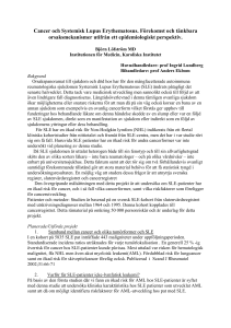 Cancer och Systemisk Lupus Erythematosus