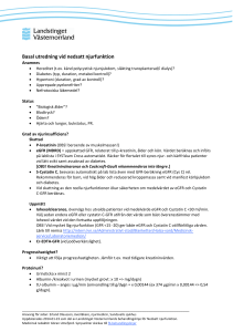 Basal utredning vid nedsatt njurfunktion