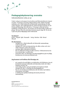 Pedagogiskplanering sv litt