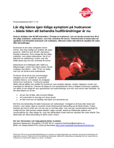 Lär dig känna igen symptom på hudcancer