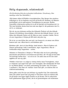 Helig Ande, relationskraft