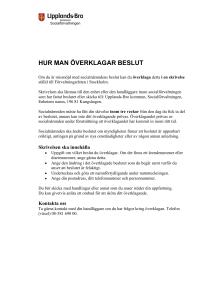hur man överklagar beslut - Upplands