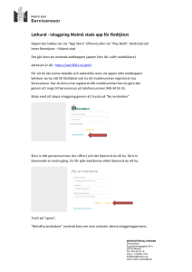 APPEN Lathund inloggning appen 20160408.v4