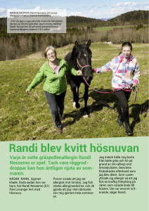 Randi blev kvitt hösnuvan
