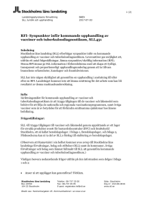 RFI- Synpunkter inför kommande upphandling av vacciner och