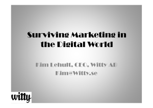 Surviving Marketing in the Digital Society