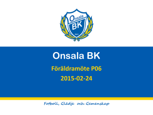 Föräldramöte P06 VT 2015