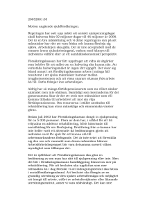 Förslag till motion om sjukförsäkringen - S-info