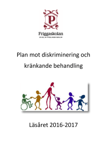 Plan mot diskriminering och kränkande behandling