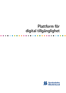 Plattform för digital tillgänglighet