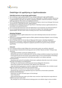 Enkätfrågor till uppföljning av Uppförandekoden - Word2