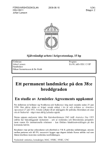 Ett permanent landmärke på den 38:e breddgraden