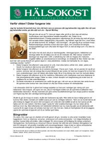 Varför vikten? Dieter fungerar inte Böngroddar