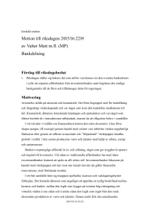 Bankdelning - Riksdagens öppna data