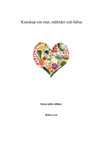 häfte näringslära med rätta svar