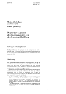 Motivering - Riksdagens öppna data
