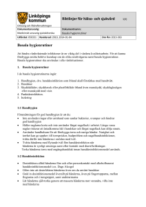 Basala hygienrutiner
