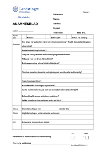 ANAMNESBLAD