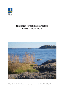 Lokal folkhälsoplan för Trosa Kommun