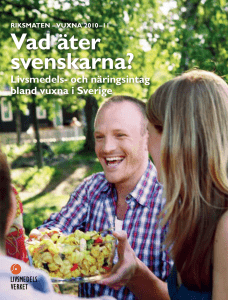 Kortversion av Riksmaten - vuxna 2010-11