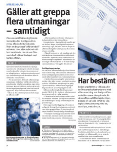 Gäller att greppa flera utmaningar – samtidigt