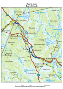 Muonioälven Översiktskarta