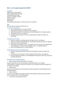 Barn- och ungdomspsykiatri (BUP)