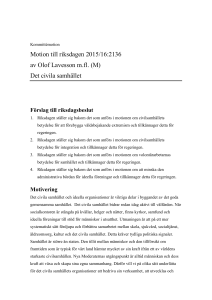 Det civila samhället - Riksdagens öppna data