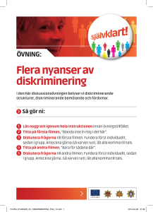 Flera nyanser av diskriminering