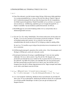 Lösningsförslag Ht2011