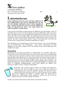 Livsmedel grupperade efter laktosinnehåll (gram laktos per 100g)