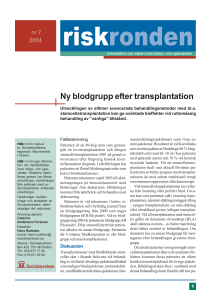Ny blodgrupp efter transplantation
