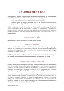 GAF är en utbildning som syftar till att stärka den