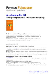 Arbetsuppgifter till