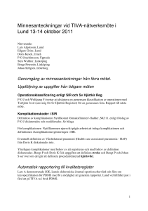 TIVA möte Lund 111014 Minnesant