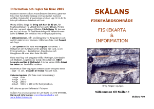 Information och regler för fiske 2005 - skalan